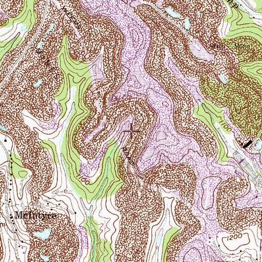 Topographic Map of Boich Mining Company Pond Number One Dam, OH