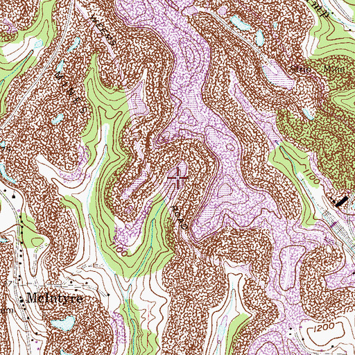 Topographic Map of Boich Mining Company Pond Number One, OH