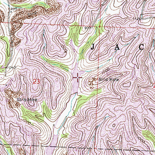 Topographic Map of Peabody Coal Company Impoundment 0117, OH