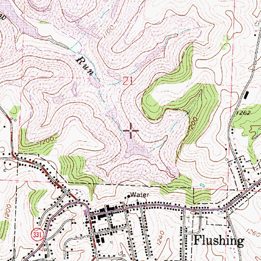 Topographic Map of Consolidation Coal Company Pond 0110-005 Dam, OH