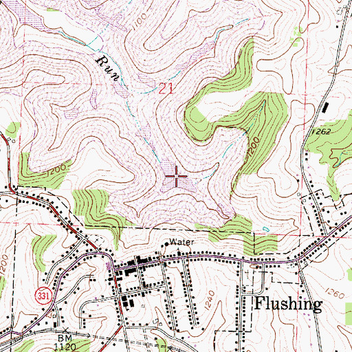 Topographic Map of Consolidation Coal Company Pond 0110-, OH
