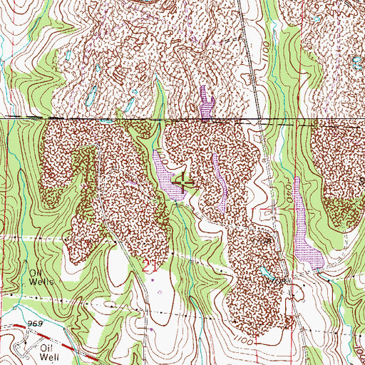 Topographic Map of Consolidation Coal Company Dam 0107-013, OH