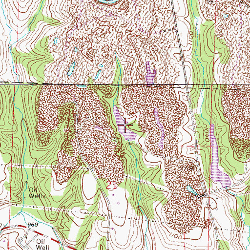 Topographic Map of Consolidation Coal Company Dam 0107-0, OH