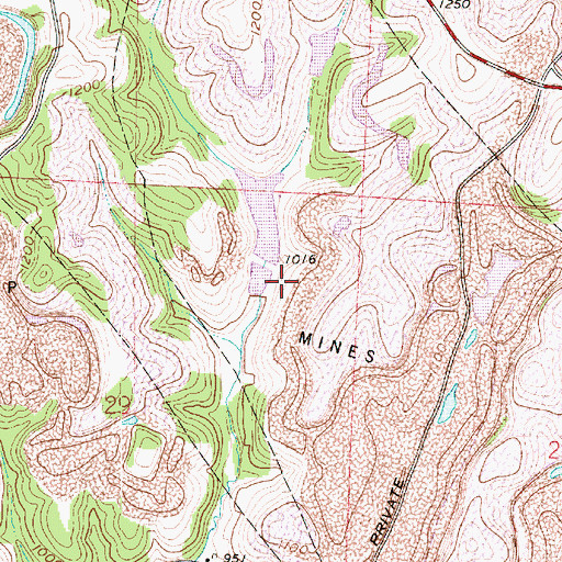 Topographic Map of Consolidation Coal Company Pond 0110-012 Dam, OH