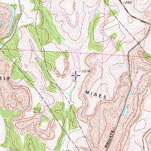 Topographic Map of Consolidation Coal Company Pond 0110-, OH