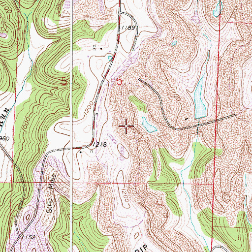 Topographic Map of Consolidation Coal Company Pond 0110-014 Dam, OH