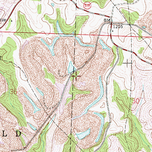 Topographic Map of Consolidation Coal Company Pond 0110-016 Dam, OH
