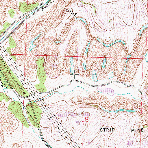 Topographic Map of Consolidation Coal Company Pond 0110-022 Dam, OH