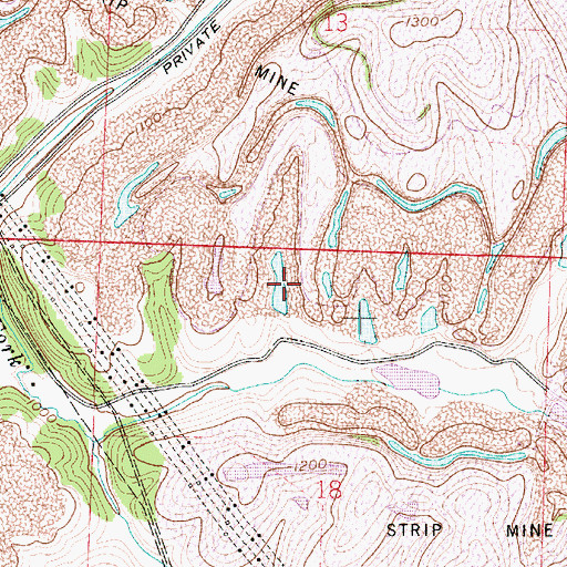 Topographic Map of Consolidation Coal Company Pond 0110-, OH