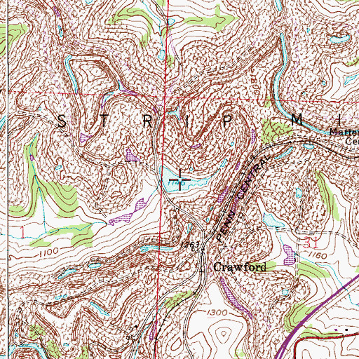 Topographic Map of Consolidation Coal Company Pond 0207, OH