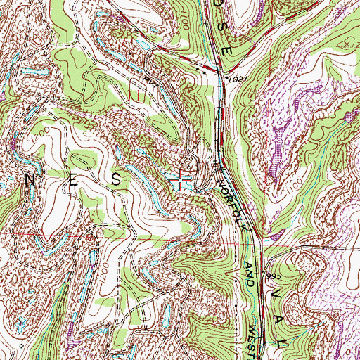 Topographic Map of Consolidation Coal Company Pond, OH