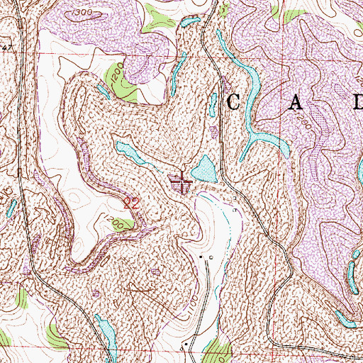 Topographic Map of Consolidation Coal Company Pond 0210-, OH