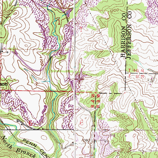 Topographic Map of Mader Pond, OH