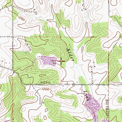 Topographic Map of Bogart Pond Dam, OH