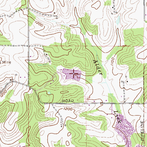 Topographic Map of Bogart Pond, OH