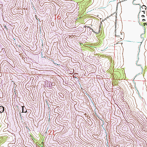 Topographic Map of Ohio Power Company Pond 9516-010, OH
