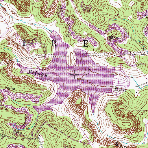 Topographic Map of Gavin Fly Ash Impoundment, OH