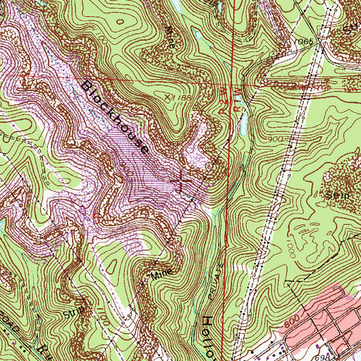 Topographic Map of Cardinal Fly Ash Retention Dam, OH