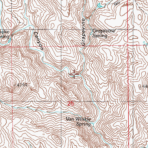 Topographic Map of Sam Canyon, AZ