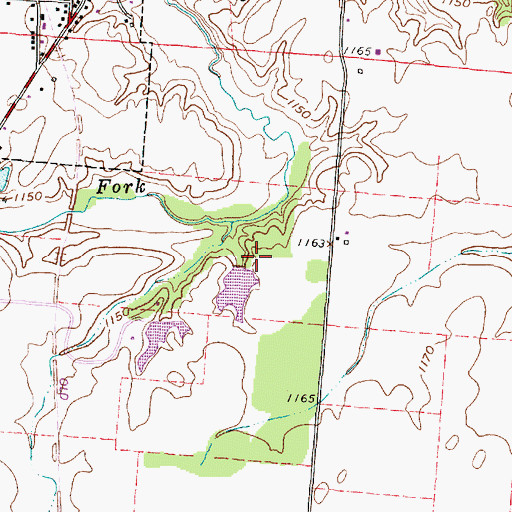 Topographic Map of P E Grubb Lake Dam, OH