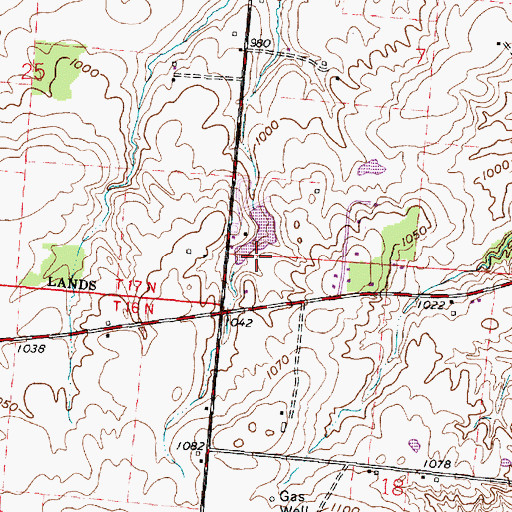 Topographic Map of Shelton Lake Dam, OH