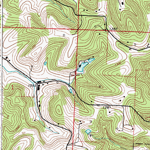 Topographic Map of Camp Jungen Lake Dam, OH