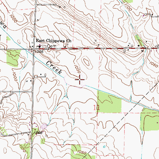 Topographic Map of Chippewa Watershed Conservation District Structure Reservoir, OH