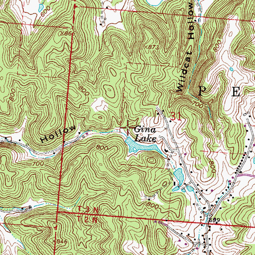Topographic Map of Fair Haven Lake Dam, OH