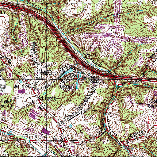 Topographic Map of Chateau Lakes Number One, OH