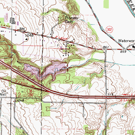 Topographic Map of Gross Dam, OH