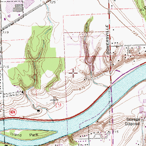 Topographic Map of Kettenring Hills Lake, OH