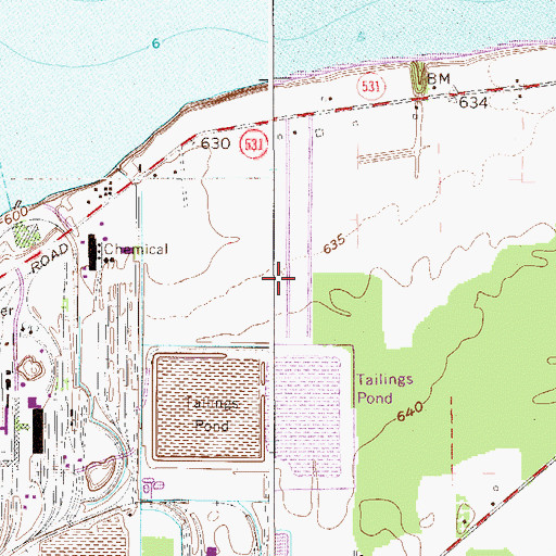 Topographic Map of Effluent Treatment Pond Number Four Dam, OH