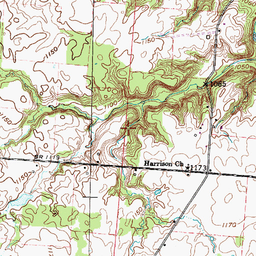 Topographic Map of Postelwaite Lake Dam, OH