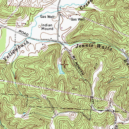 Topographic Map of Steve Finlaw Lake Dam, OH