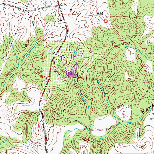 Topographic Map of Wagner Pond Dam, OH