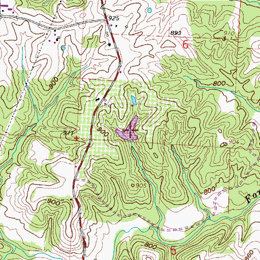 Topographic Map of Wagner Pond, OH