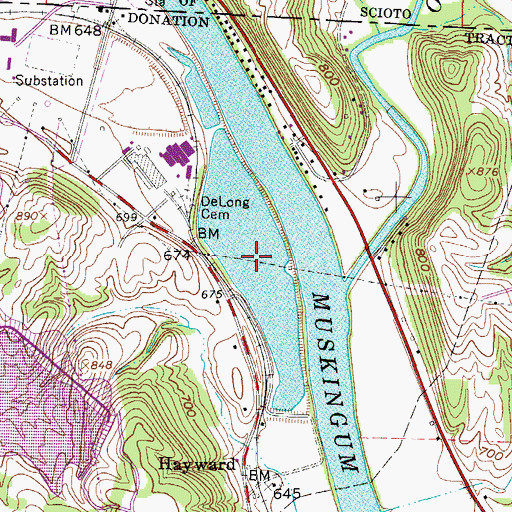 Topographic Map of Units 1-4 Bottom Ash Pond, OH