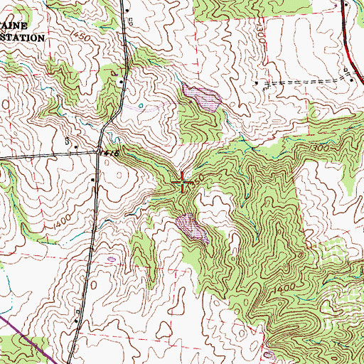 Topographic Map of The Lower Lake, OH