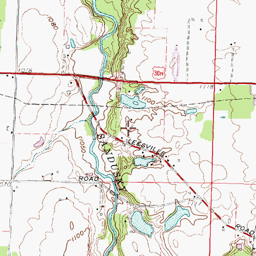 Topographic Map of Pabst Lake, OH