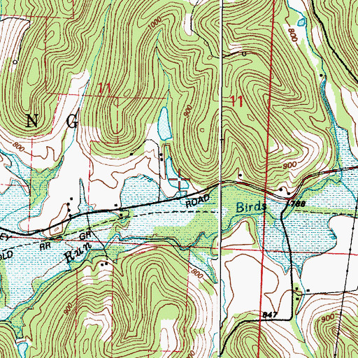 Topographic Map of Darrow Lake, OH