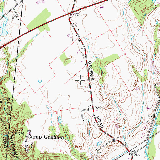 Topographic Map of Chiefs Lake, OH
