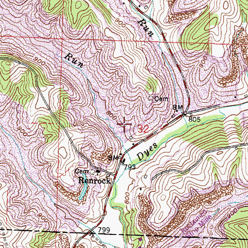 Topographic Map of Ohio Power Company Pond Nb-90 Dam, OH