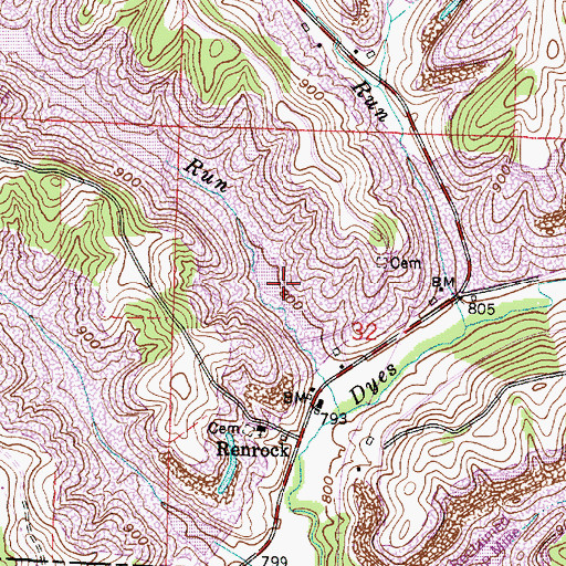 Topographic Map of Ohio Power Company Pond Nb-90, OH
