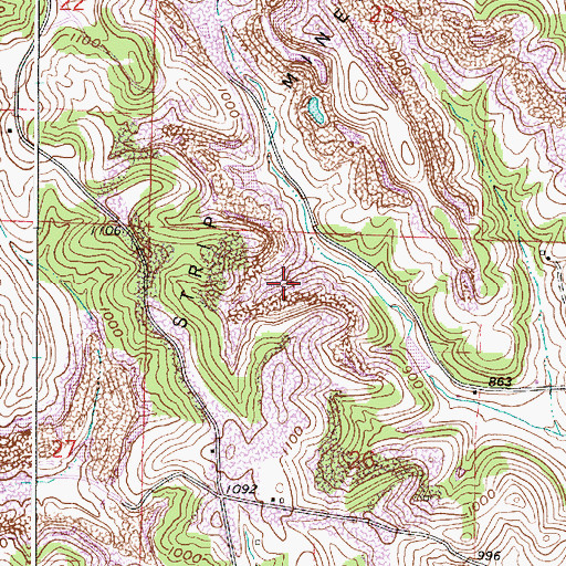 Topographic Map of Central Ohio Coal Company Nb-151 Reservoir, OH