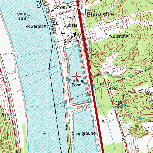 Topographic Map of Cincinnati Gas and Electric Lake, OH