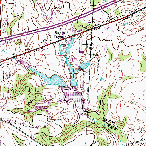 Topographic Map of C M Luburgh Estate Pond Number 9717-, OH