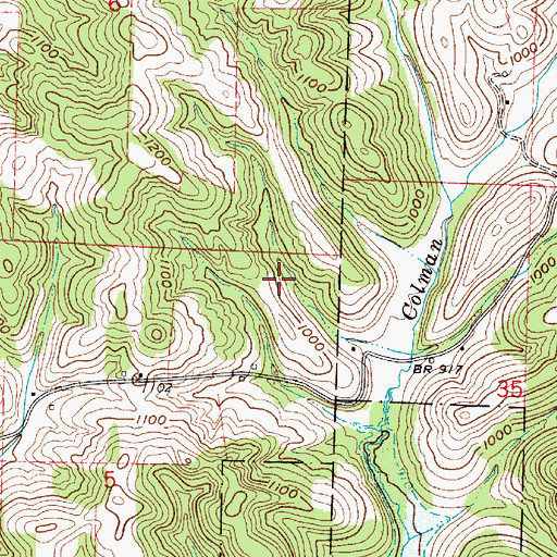 Topographic Map of Van Horn Pond Dam, OH