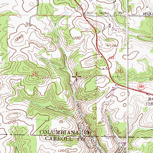 Topographic Map of Summitville Clay Works Pond Dam, OH