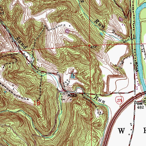 Topographic Map of Tumlin Lake, OH