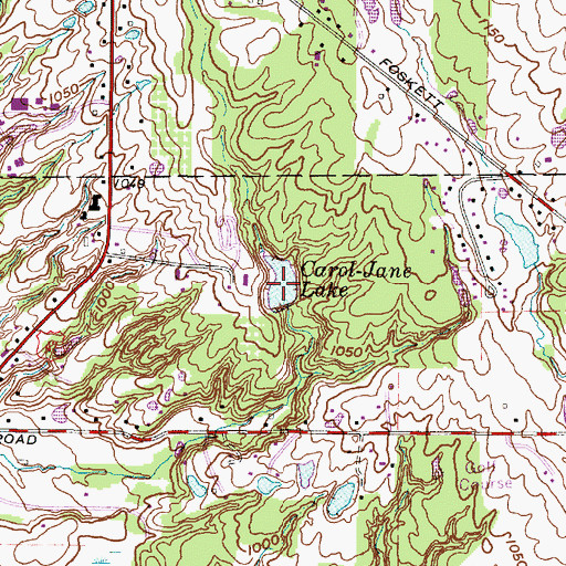 Topographic Map of Carol-Jane Lake, OH